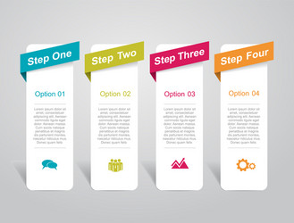 Infographic template can be used for workflow vector