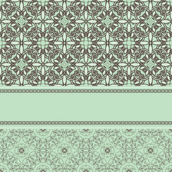 Vintage pattern with frame for your text vector