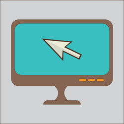 computer pointer arrow vector image