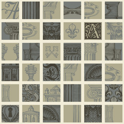 Seamless pattern on the theme of old architecture vector