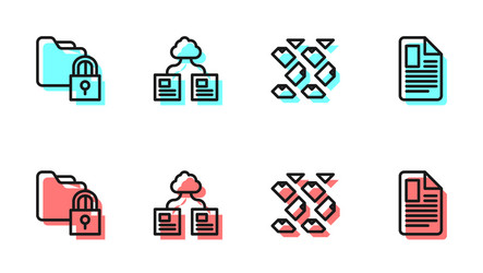 Set line data stream folder and lock cloud vector