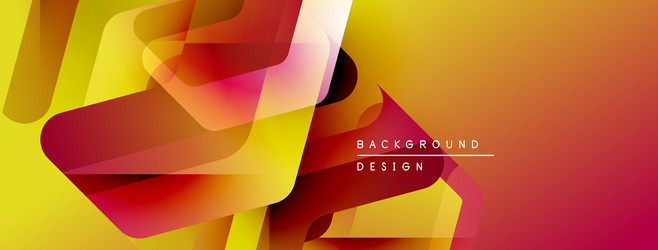 abstract geometric shapes overlap creating vector image