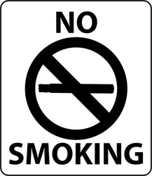 no smoking poster design black Vector Image