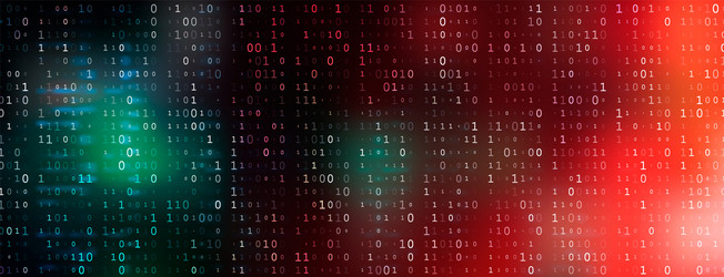 Binary Code Data Breach vector image