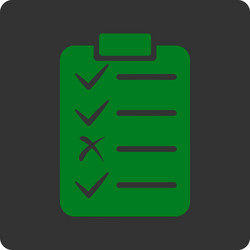 task list icon from commerce buttons overcolor set vector image