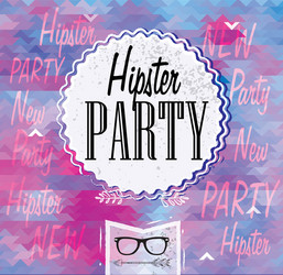 hipster party vector