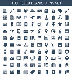 Blank icons Royalty Free Vector Image - VectorStock