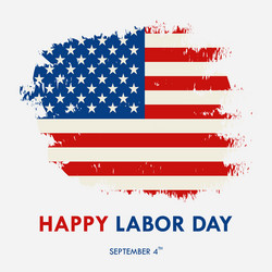 american labor day greeting card Vector Image