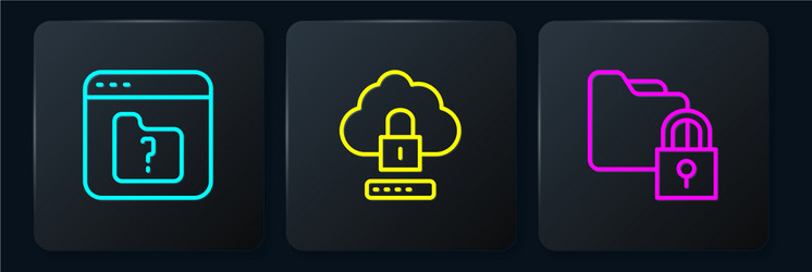 Set line file missing folder and lock cloud vector