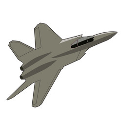 Futuristic Jet Fighter Concept Vector Image