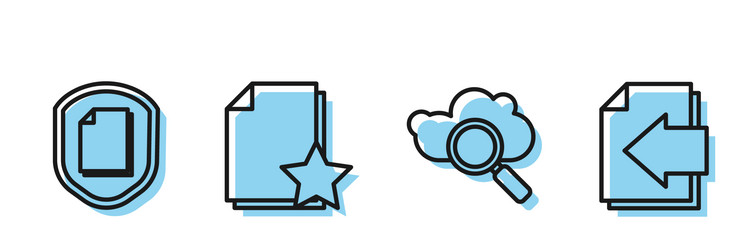 set line search cloud computing document vector image