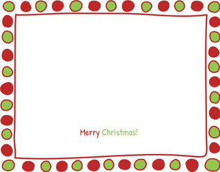Christmas circle border Royalty Free Vector Image