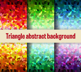 Geometric Triangular Mesh vector image