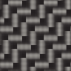 seamless pattern repeating geometric elements vector image