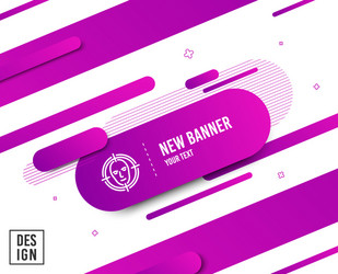 face detect target line icon head recognition vector image