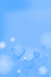 Heart bubble bokeh pattern background vector