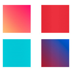 set of graphic web background horizontal line vector image