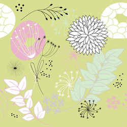 stylish floral seamless pattern Vector Image