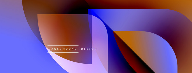 abstract fluid shapes overlap creating vibrant vector image