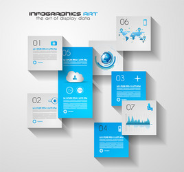 modern ui flat style infographic layout for data vector