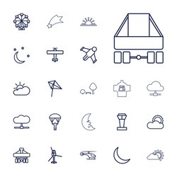 22 sky icons Royalty Free Vector Image - VectorStock