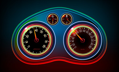 Car dashboard Royalty Free Vector Image - VectorStock