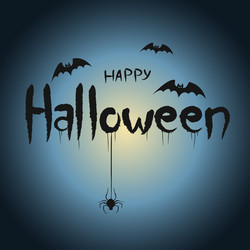 Happy halloween concept post card background vector