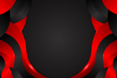 abstract fluid background with black and red color vector image