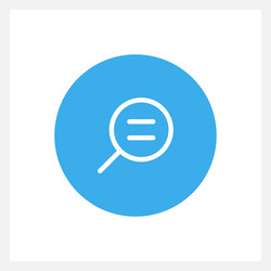 Real size zoom button ui element template vector
