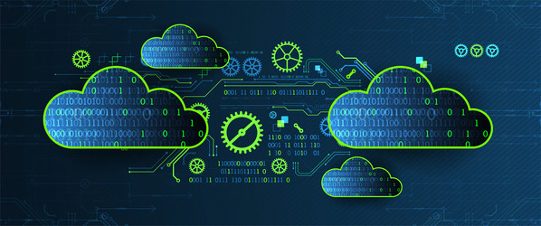 technology background big data concept binary vector image