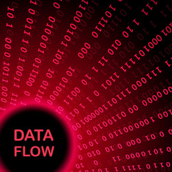 Twisting tunnel digital binary computer code vector