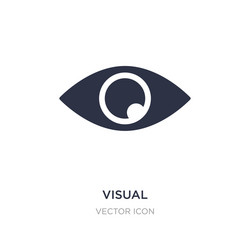 visual icon on white background simple element vector image