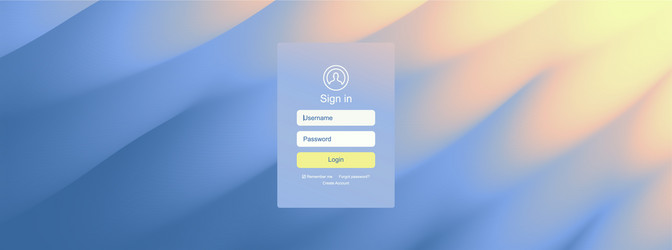 Login user interface modern screen design vector