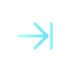 next step flat gradient color ui icon vector image