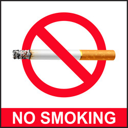 no smoking poster red design Vector Image