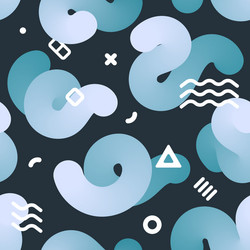 Seamless endless pattern with fluid colorful vector