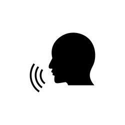 voice command icon symbol stock web vector image