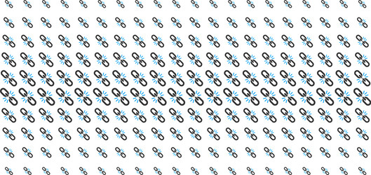 break chain link shape halftone pattern vector image