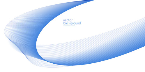 smooth flow of wavy shape with gradient abstract vector image