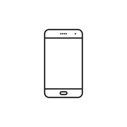 Smart phone icon isolated flat design vector