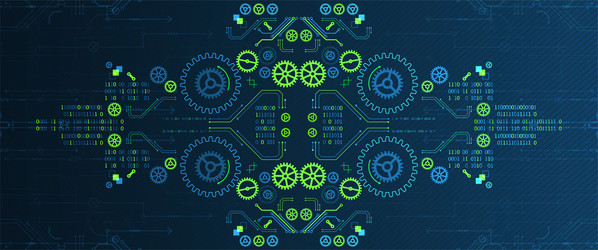 abstract technology concept computer code vector image