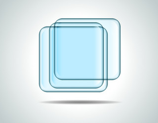 glass squares vector