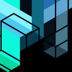 abstract background 3d cubes cubic elements vector image