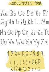Elegant Linear Script Font vector image