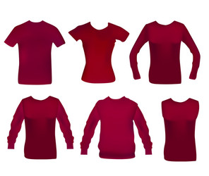 Red Clothing Silhouette vector