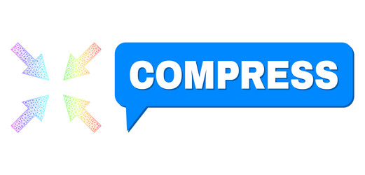 spectrum net gradient compress arrows icon vector image