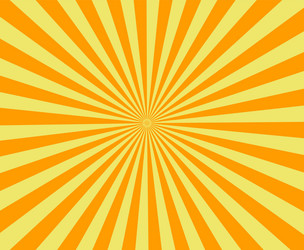 Sun rays orange background sunrise and sunset Vector Image
