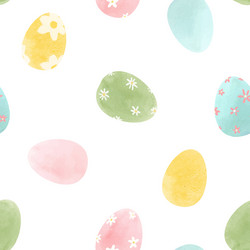 beautiful seamless pattern with watercolor vector