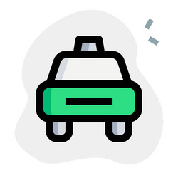 Rapid urban transportation with taxi ride Vector Image