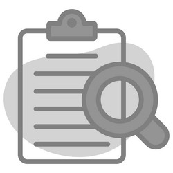 Audit file icon user interface as a simple sign vector
